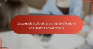 Sustainable Seafood: Sourcing, Certifications and Health Considerations